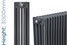 NF5-A-3000-TH - Infinity Anthracite 5 Column Radiator 12 Sections H3000mm X W576mm NF5-A-3000-TH - Infinity Anthracite 5 Column Radiator 12 Sections H3000mm X W576mm